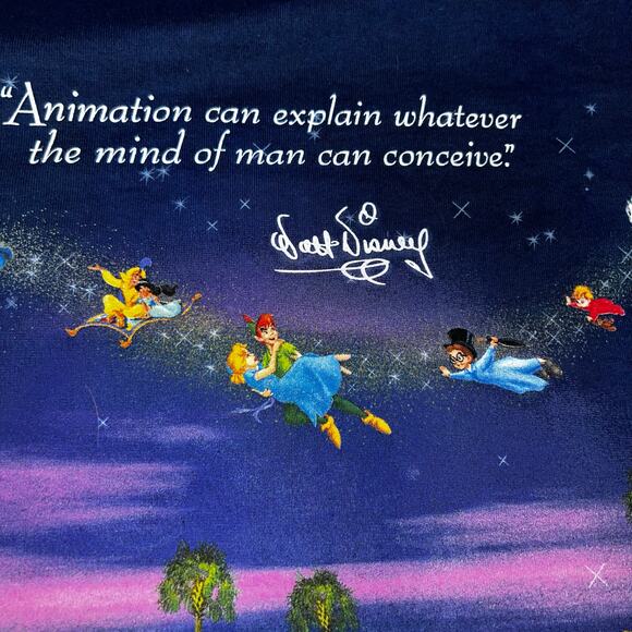 Vintage Disneyland resorts Animation Walt Disney T-shirt All Over Print LARGE - Picture 5 of 12